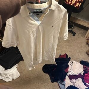 Tommy Hilfiger Cream Polo Shirt
